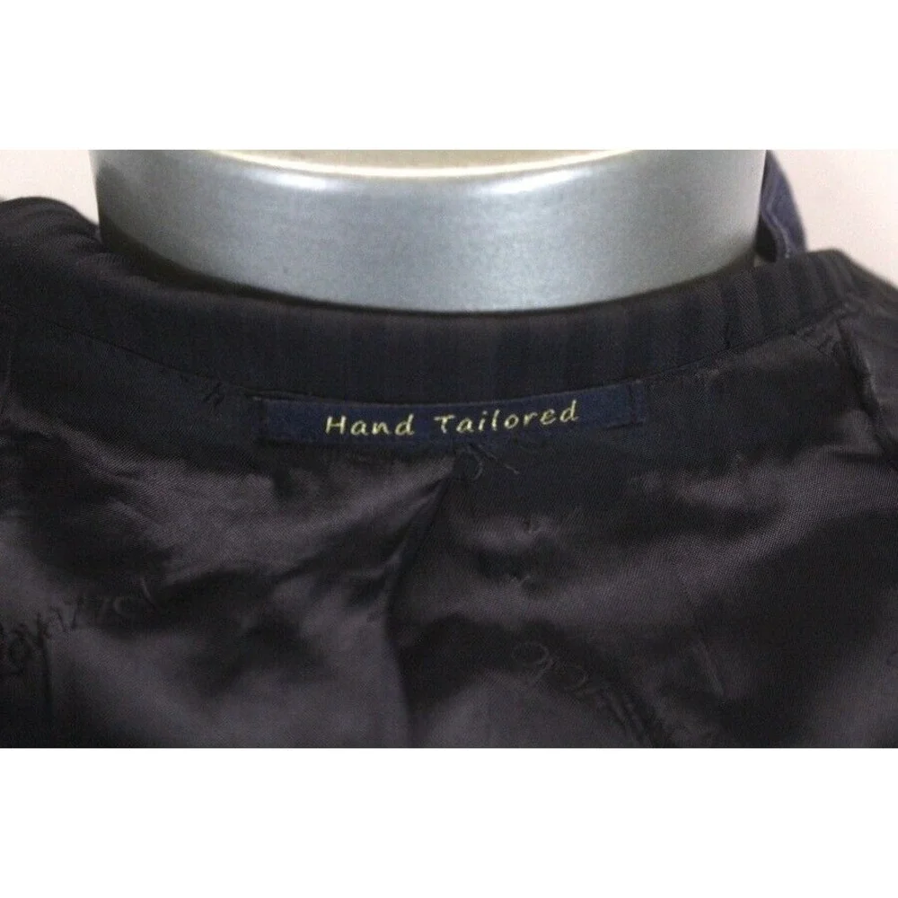 black stripe Ravazzolo peak‎ lapel blazer jacket sport suit coat italy 52 42 R
